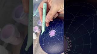 Dot mandala stone painting full process #mandalaart #dotmandala
