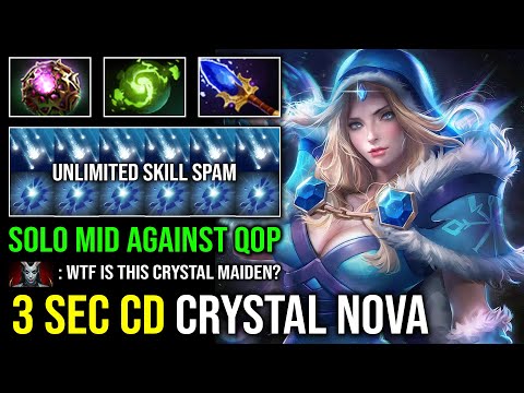 How to Carry Mid CM Against QOP with 3 Sec CD Crystal Nova Unlimited Skill Spam Dota 2