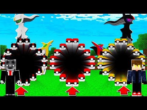TUNEL LUCKY PIXELMON ARCEUS VS TUNEL LUCKY PIXELMON DARK ARCEUS - MINECRAFT