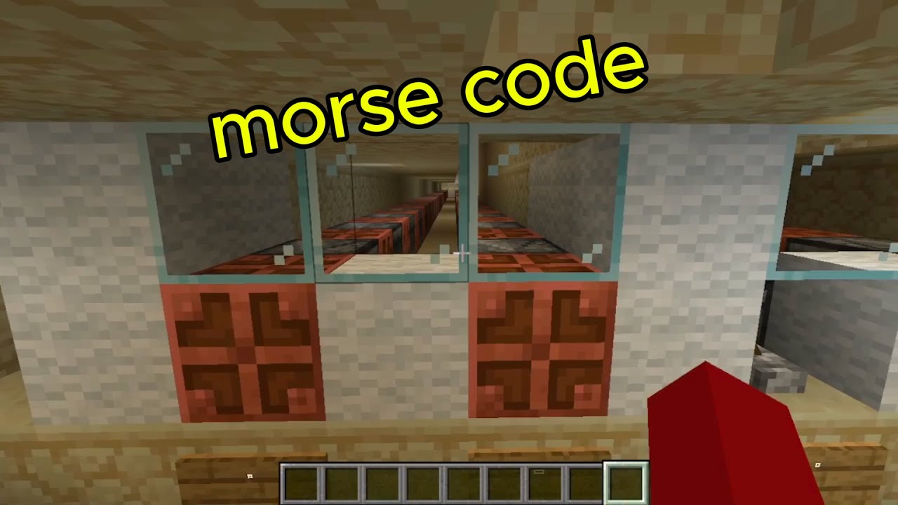 morse code redstone build