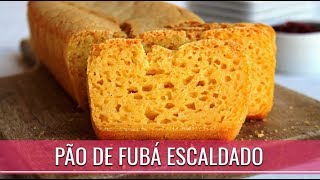 PÃO DE FUBÁ COM POLVILHO DOCE ESCALDADO SEM GLÚTEN, SEM OVO, SEM LACTOSE VEGANO