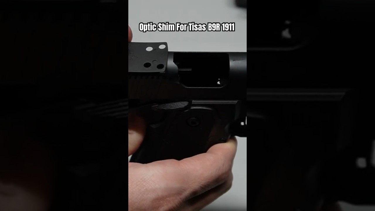 Optic Shim Gives You Extra Elevation Adjustment #shorts #tisas #1911 #2011 #holosun