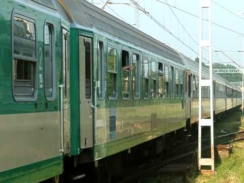 Wjazd EP07-411 z najdłuższą łódzką TLKą - 11 Wagonów