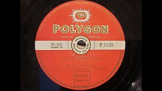 Petula Clark &#39;Christmas Cards&#39;  1954 78 rpm