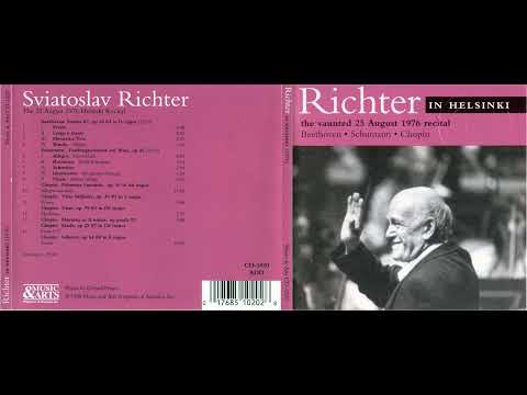 Sviatoslav Richter Plays Chopin Scherzo No. 4 in E Major, Op. 54（1976 in Helsinki）