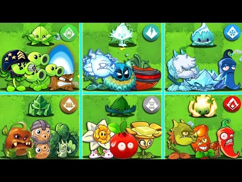 6 Team ELECTRIC x PEA x ICE x FIRE x DEFENSE x EFFECT Battlez - Who Will Win? - Pvz 2