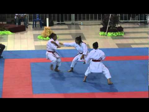 2011 WKF 7th Junior Championship Female Junior/Cadet Team Kata Egypt Bronze Medal Round.mpg