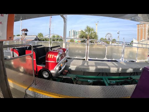 On-ride point of view of Twist 'n' Shout