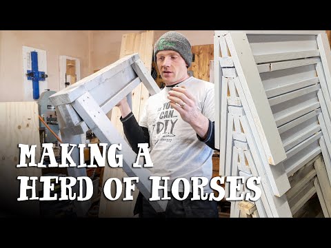 THE 10 MINUTE £10 SAWHORSE - Super Simple DIY Build!