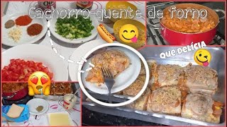 COMO FAZER CACHORRO QUENTE DE FORNO #RÁPIDO, # FÁCIL, #DELICIOSO, RECEITA DE #FDS