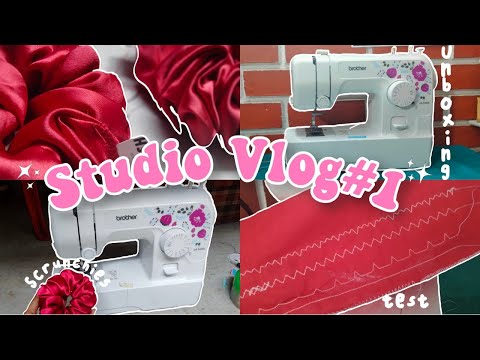 Unboxing  📦Brother JA1400 sewing machine, Tutorial,Review| Studio vlog 1☁️✨