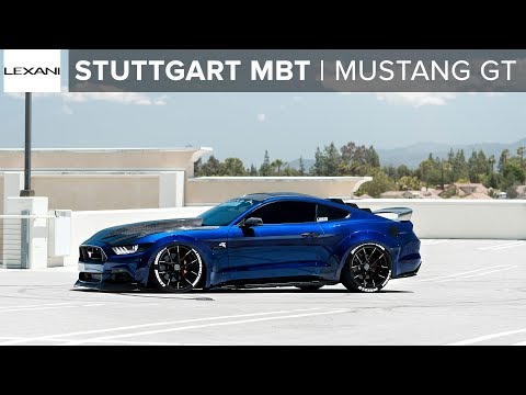 Wide Body Ford Mustang GT on Stuttgart Custom Wheel by Lexani