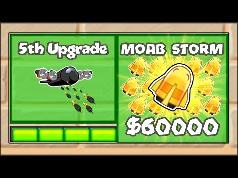 5TH TIER UPGRADES MOD - THE MOAB ROCKET STORM GOD!!! | Bloons TD Battles Hack/Mod (BTD Battles)