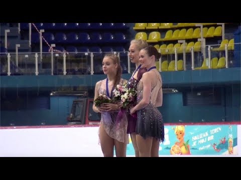 Senior Ladies Victory Ceremony - Golden Spin of Zagreb 2018 - December 8, 2018 - anastasia gubanova