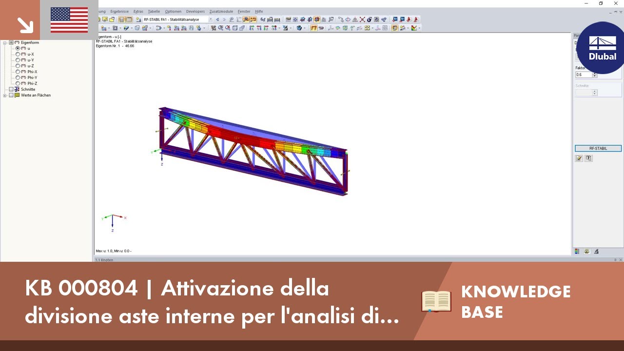 KB 000804 | Attivazione della divisione aste interne per l&#39;analisi di stabilità