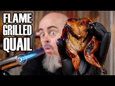 The best way to cook quail is on a grill.