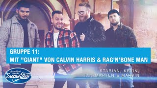 Gruppe 11: Starian, Kevin, Marvin &amp; Jan mit &quot;Giant&quot; von Calvin Harris &amp; Rag’n’Bone Man | DSDS 2021