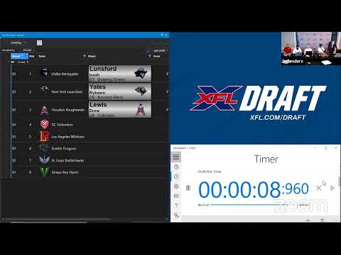 Full Stream: XFL Draft