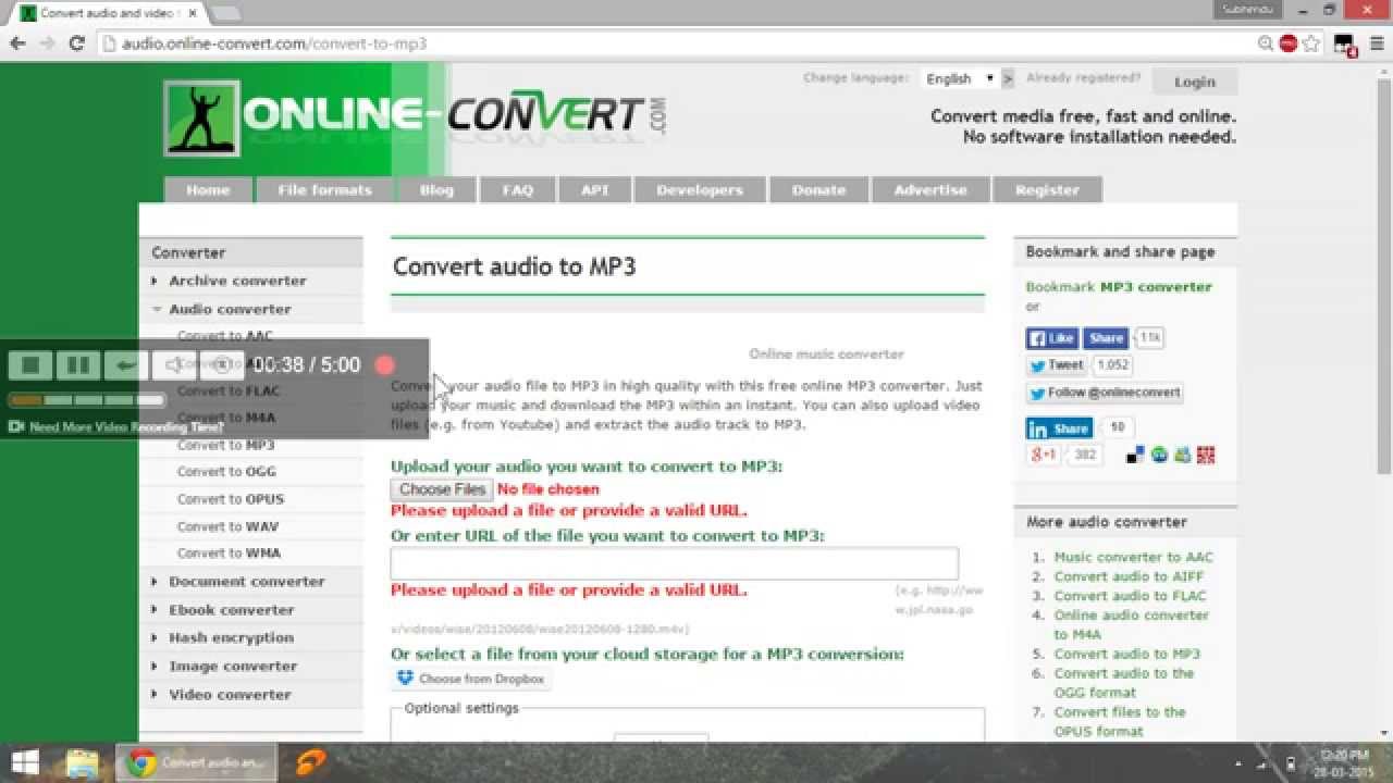 Convert Video To MP3 Online - With Audio Online Convert