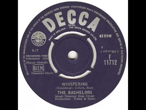 UK New Entry 1963 (181) The Bachelors - Whispering