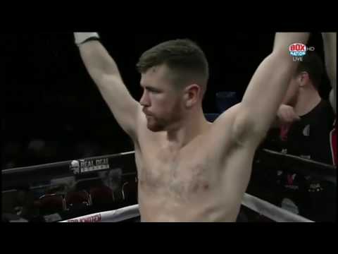 Belfast professional boxer Paddy Gallagher gives an interview to HHG