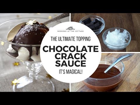 CHOCOLATE CRACK SAUCE | 2 Ingredient Magic Shell!!!