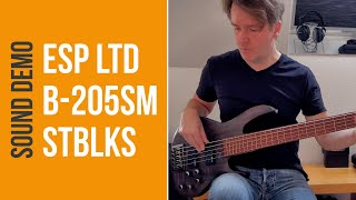 Video thumbnail for ESP LTD B205SM STBLKS - Sound Demo (no talking) by Bass Bonedo