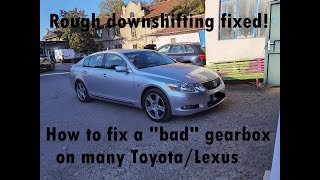 Bad downshifting fixed! Lexus/Toyota rough shifting fixed replacing the ECU and programming. How to