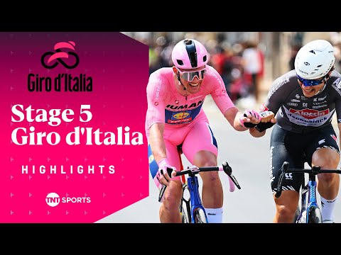 NAIL BITING WIN! 😬 | Men's Giro d'Italia Stage 5 Race Highlights | TNT Sports Cycling