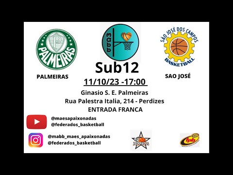 FPB - 11/10/23 - Sub12 - Campeonato Paulista 2023 - Palmeiras 79 x 78 São José