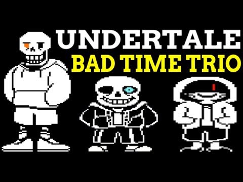 Undertale Bad Time Trio 2 - Sans, Underswap Papyrus и Storyshift Chara | АДСКАЯ СЛОЖНОСТЬ!