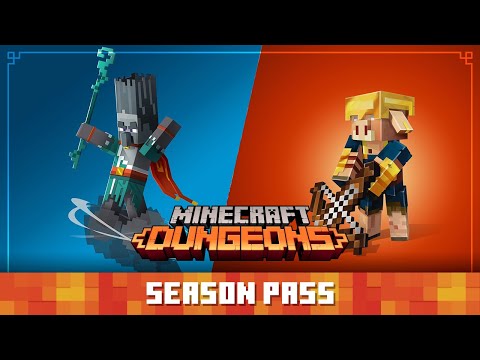 Minecraft Dungeons Season Pass: Howling Peaks & Flames of the Nether DLC Mashup