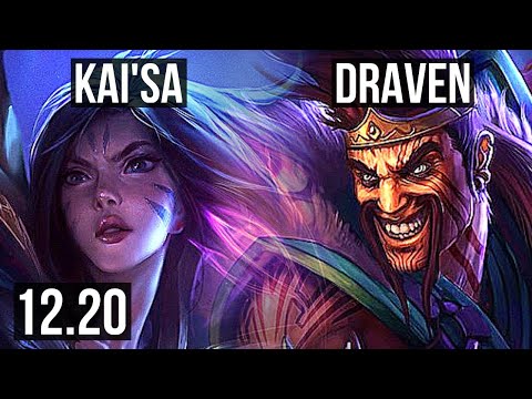 KAI'SA & Yuumi vs DRAVEN & Nami (ADC) | Rank 1 Kai'Sa, Rank 6, 70% winrate | TR Challenger | 12.20