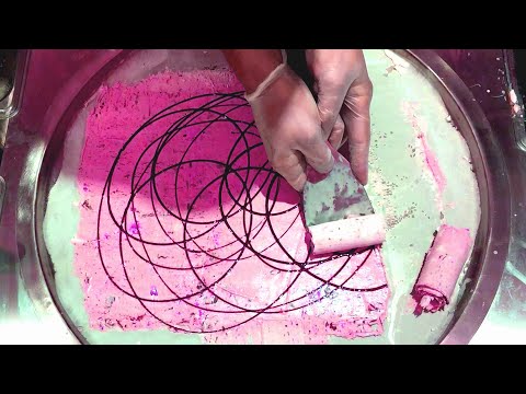 Ice Cream Rolls around the World - Street Food Compilation | oddly satisfying rolled fried Ice Cream