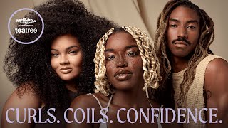 Paul Mitchell Curls. Coils. Confidence with Tea Tree Lavender Mint