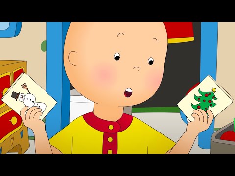 Caillou and Christmas Cards | Caillou Cartoon
