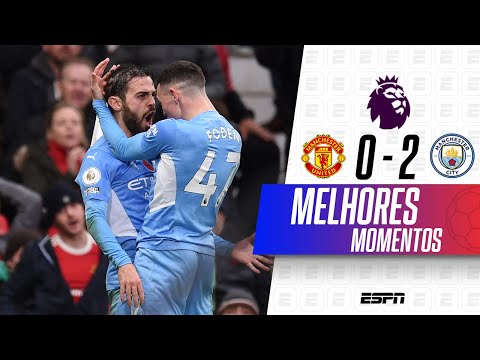 Gols e lances de Manchester United x Manchester City