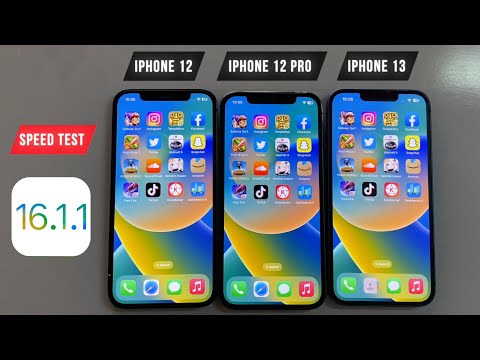 IOS 16.1.1 iPhone 12 vs iPhone 12 Pro vs iPhone 13 - Speed Test!