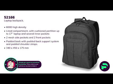 Promotional Customizable Backpack with Laptop Sleeve for Corporate Gifting in Chennai