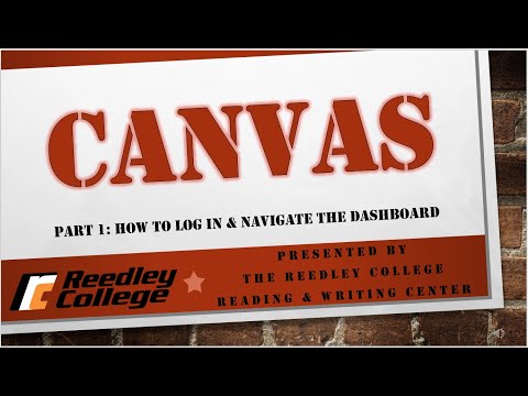 Canvas Tutorial Series Part 1 - Logging In and Navigating the Dashboard