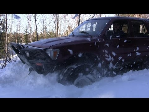 DEEP SNOW WHEELING (A BIG YOTA & TWO JEEPS) PART 3