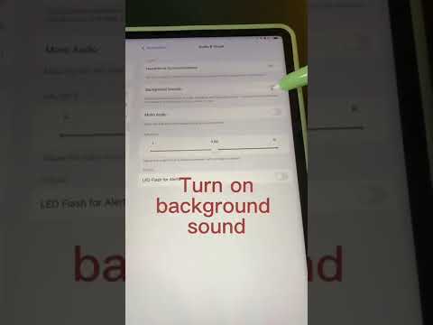 iPad Tip! How to turn on background music