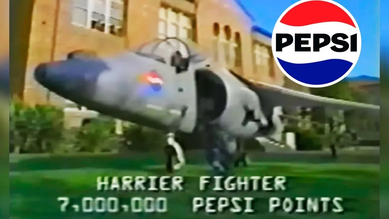 🥤✈️ El DÍA que PEPSI "REGALÓ" un CAZA de COMBATE HARRIER y CASI lo CUMPLIÓ...