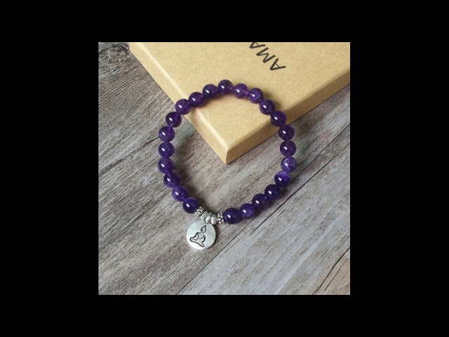 Vídeo relacionado con Bivei Hematita - Enraizamiento Pulsera de Cristal para Mujeres 4mm Cuentas Piedra Semipreciosa Natural Elástica Extensible Joyería Regalo Yoga