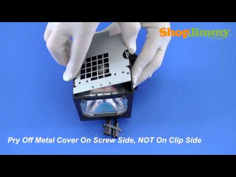 Sony Model KDF KF XL-2100 DLP TV Lamp Bulb Replacement - How to Remove Bulb From Lamp Housing