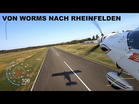 Flug von Worms EDFV nach Rheinfelden EDTR mit der Ikarus C42