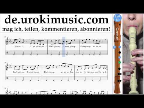 Blockflötenunterricht G. Sia - The Greatest Teil#2 um-995