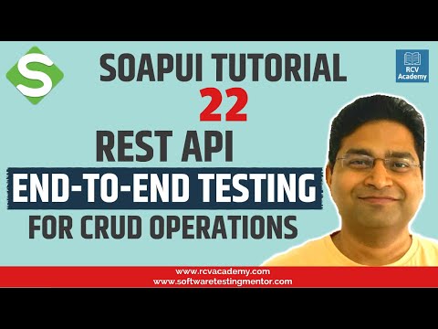 SoapUI Tutorial 22 REST API End to End Test for CRUD Operations