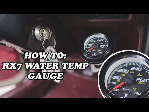 HOW TO INSTALL A WATER TEMPERATURE GAUGE