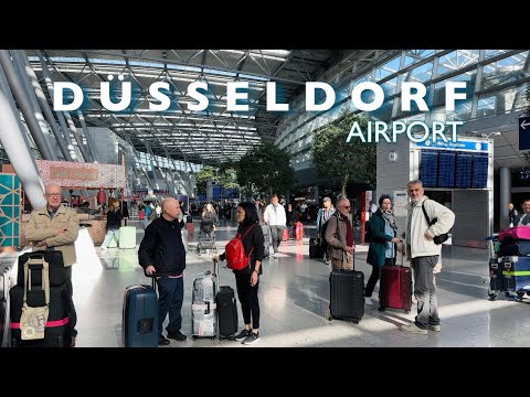 [4K] Düsseldorf Airport Terminals Full Walking Tour | Arrival & Departure | A Beautiful Airport🇩🇪